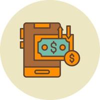 Money Transfer Creative Icon Design vector