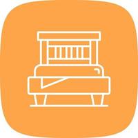 Bed Creative Icon Design vector