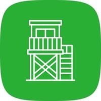 Watchtower Creative Icon Design vector