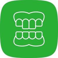 Denture Creative Icon Design vector