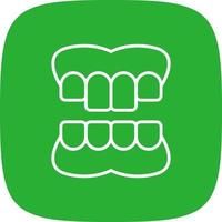 Denture Creative Icon Design vector