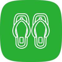 Flip Flops Creative Icon Design vector