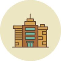 diseño de icono creativo de edificio de oficinas vector