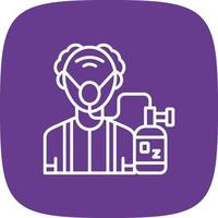 Oxygen Mask Creative Icon Design vector