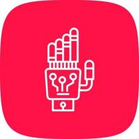 Robot Hand Creative Icon Design vector
