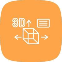 diseño de icono creativo de diseño 3d vector