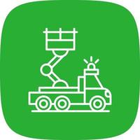Ladder Truck Creative Icon Design vector