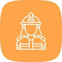 Firefighter Creative Icon Design vector