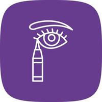 Eyeliner Creative Icon Design vector