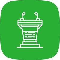Podium Creative Icon Design vector