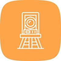 Theodolite Creative Icon Design vector