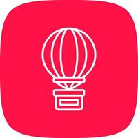 Hot Air Balloon Creative Icon Design vector