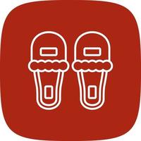 Slippers Creative Icon Design vector