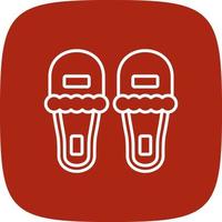 Slippers Creative Icon Design vector