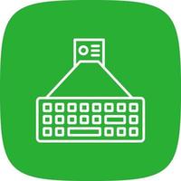 Laser Keyboard Creative Icon Design vector