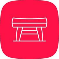 Bench Creative Icon Design vector