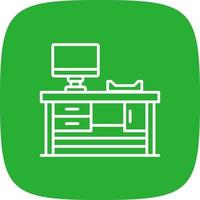 Work Table Creative Icon Design vector