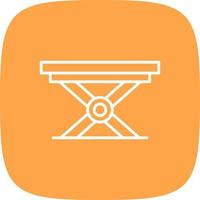 Folding Table Creative Icon Design vector