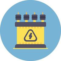 Power Transformer Creative Icon Design vector