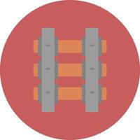 Train Tracks Creative Icon Design vector