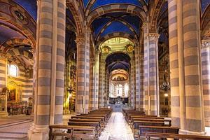 Picture along the archway of the Cathedral of Casale del Monferatto photo