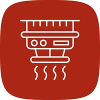 Smoke Detector Creative Icon Design vector