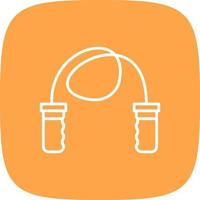 Skipping Rope Creative Icon Design vector