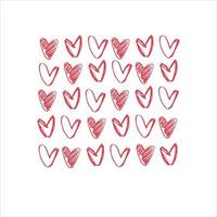 Happy Valentines Day greeting lettering with rainbow-colored heart in the back vector