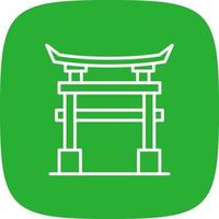 Torii Gate Creative Icon Design vector