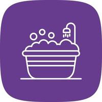 Bathtub Creative Icon Design vector