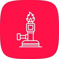 Bunsen Burner Creative Icon Design vector