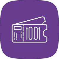 Ticket Creative Icon Design vector