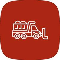 Snowplow Creative Icon Design vector