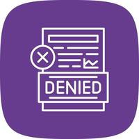 Denied Creative Icon Design vector