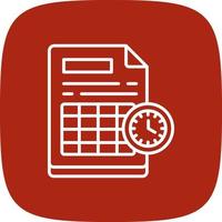 Schedule Creative Icon Design vector