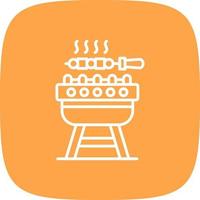 diseño de icono creativo de barbacoa vector