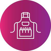 Apron Creative Icon Design vector