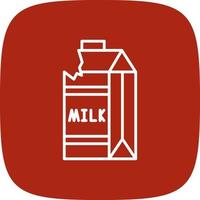 Milk Carton Creative Icon Design vector