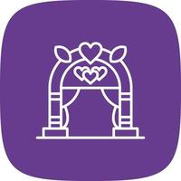 diseño de icono creativo de arco de boda vector