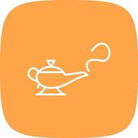 Magic Lamp Creative Icon Design vector