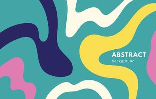 Curvy line. Organic blob pattern, fluid abstract shapes forms. Flat vector illustration