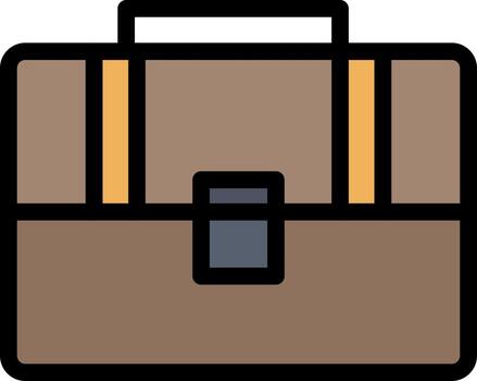 bolsa maleta caso bolso empresa logotipo plantilla color plano vector