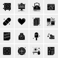 16 Universal Business Icons Vector Creative Icon Illustration to use in web and Mobile Related project