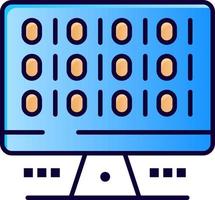 Web Computer Computing Server  Flat Color Icon Vector icon banner Template