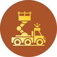 Ladder Truck Creative Icon Design vector