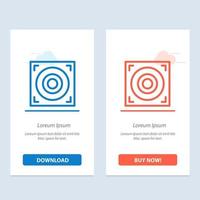 Web Design Speaker  Blue and Red Download and Buy Now web Widget Card Template vector