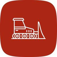 Bulldozer Creative Icon Design vector