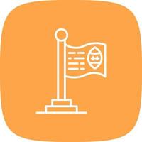 Flag Creative Icon Design vector