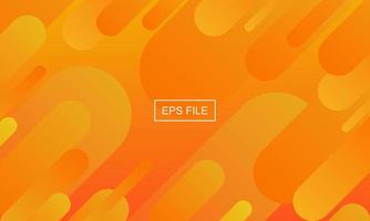 Orange abstract simple geometric background. orange elements with fluid gradient vector