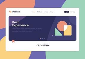 simple modern landing pages vector